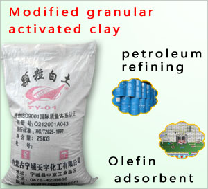 Modified granular clay