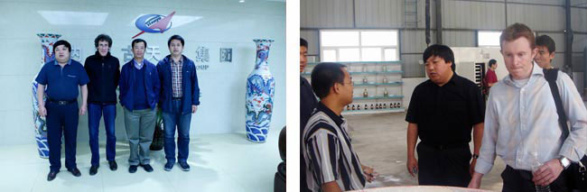 Australian businessmen visit our company for inspection and research